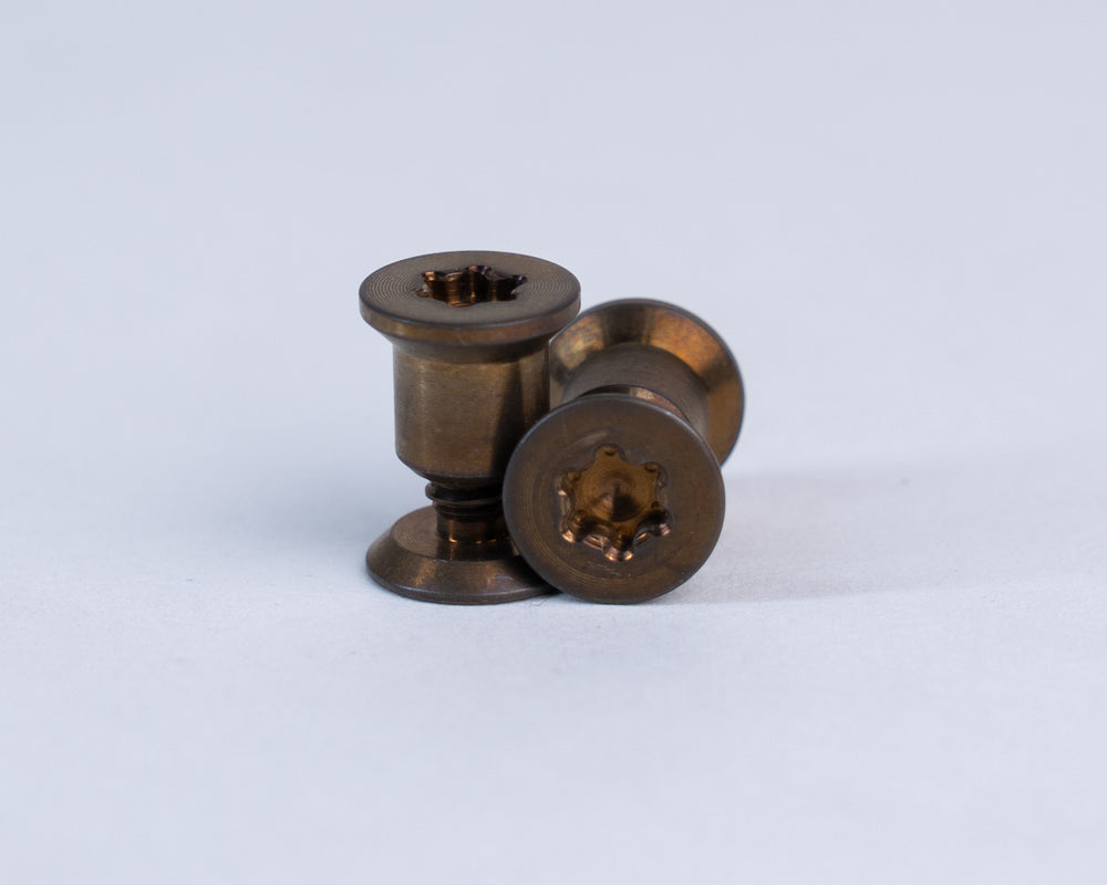Titanium Hardware (SET of 2) - Anodized Bronze, HFB-Short