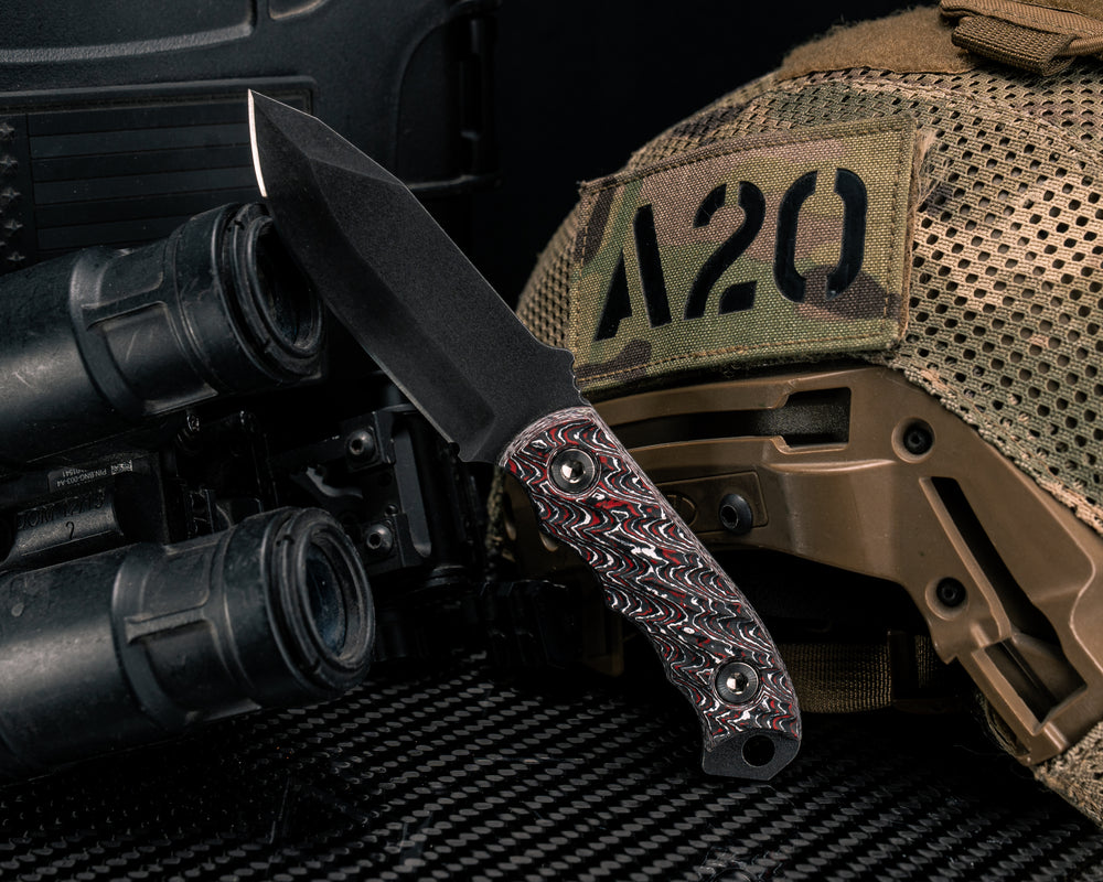 Disaster Cub- Snow Fire Carbon, Ti Allen Bolts, Textured Grip