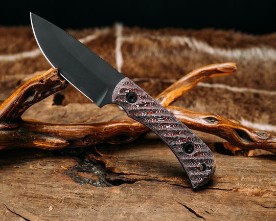 Cavner- Snow Fire Carbon, Armor Black Cerakote, Allen Bolts, Textured Grip