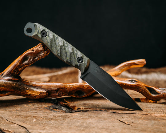 Crow Jr- Jungle Wear Carbon, Armor Black Cerakote, Allen Bolts, Textured Grip