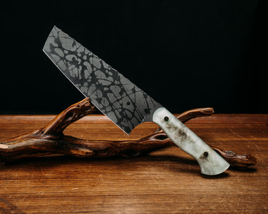 Nakiri- Tru LaRue Resin, Mosaic Pins, Smooth Grip