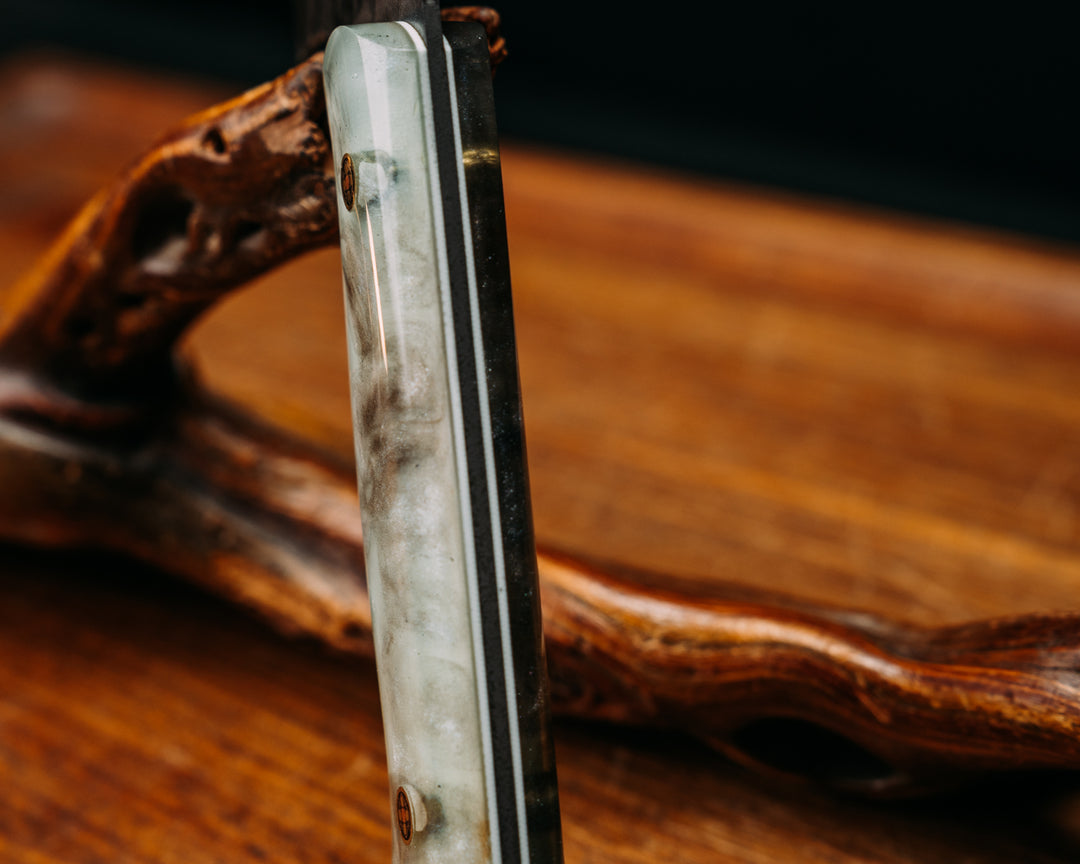Nakiri- Tru LaRue Resin, Mosaic Pins, Smooth Grip