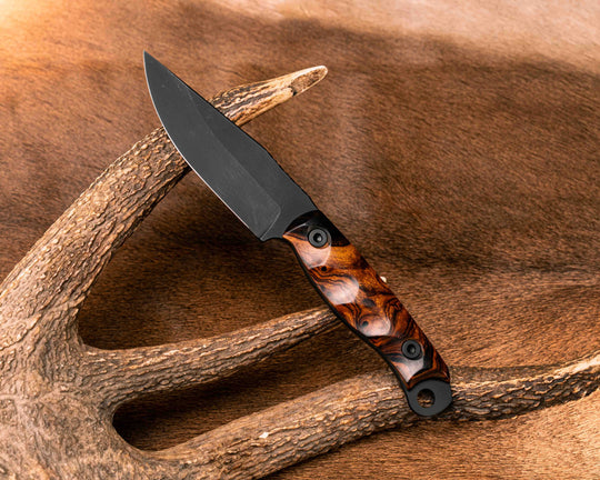 Crow Jr- Desert Ironwood, Armor Black Cerakote, Allen Bolts, Textured Grip