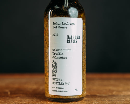 .017 Chimichurri Truffle Jalapeños STEAK Sauce, HFB x Senor Lechuga (Single Bottle)