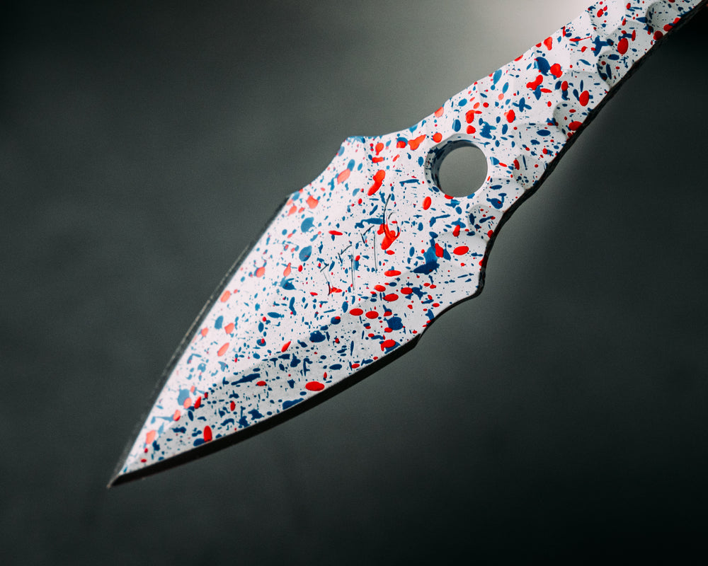 Let Freedom Ringstrike - White w/ Patriot Cerakote Splatter and Machined Rockwork Handle