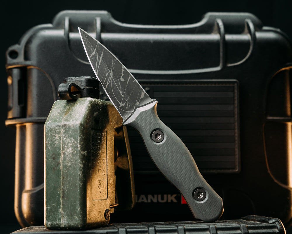 Pulse Checker- Grey G10, Ti Torx Bolts, Smooth Grip