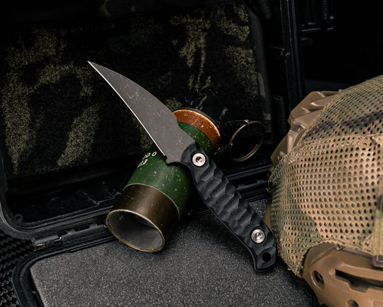 Gula Gula- Black G10, Ti Allen Bolts, Textured Grip