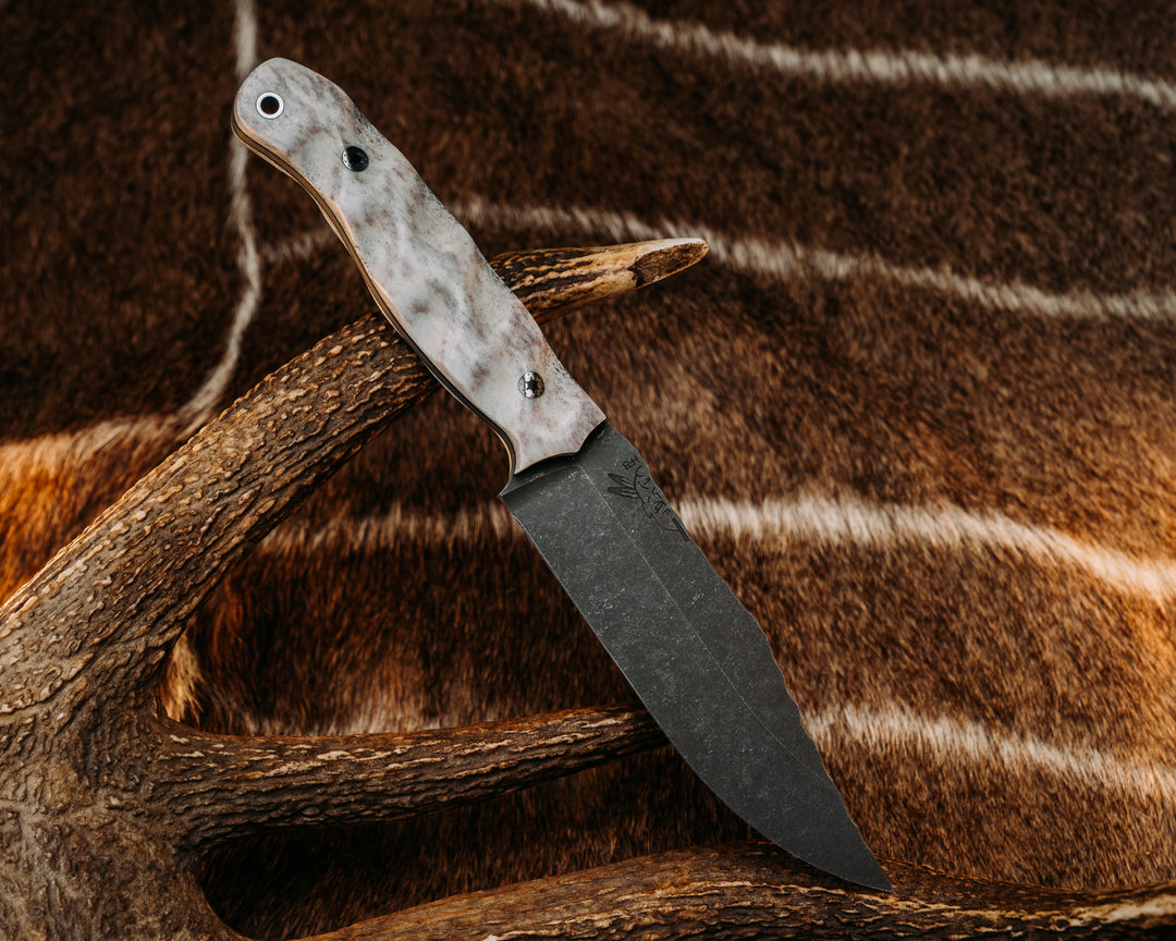Crow Scout- Elk Anter, Mosaic Pins, Textured Grip