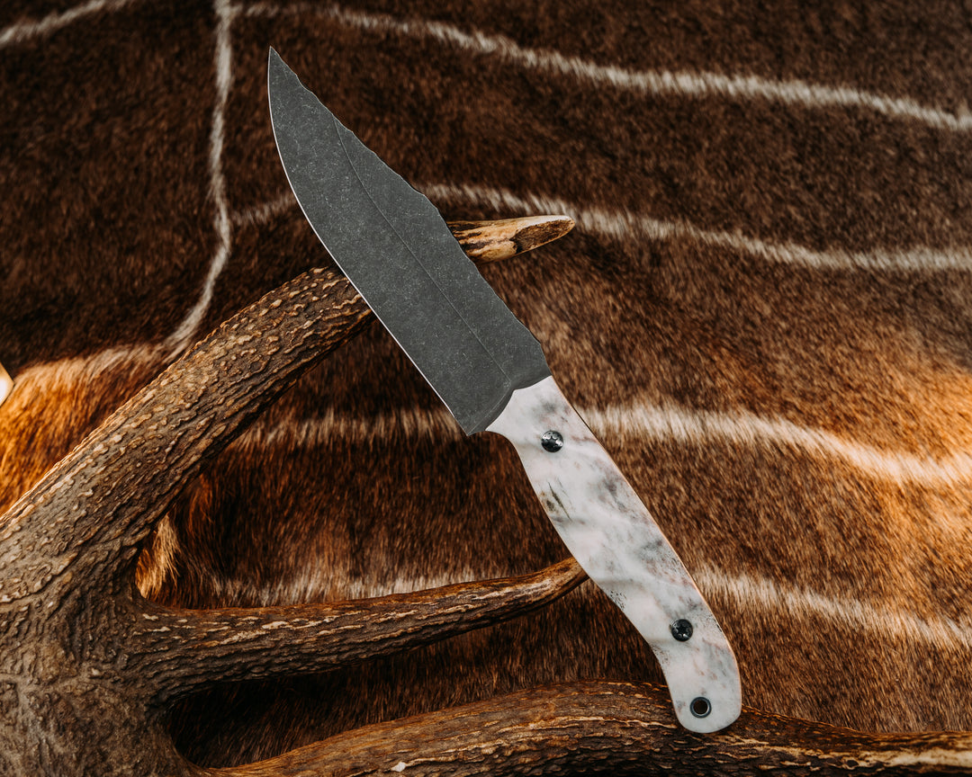 Crow Scout- Elk Anter, Mosaic Pins, Textured Grip