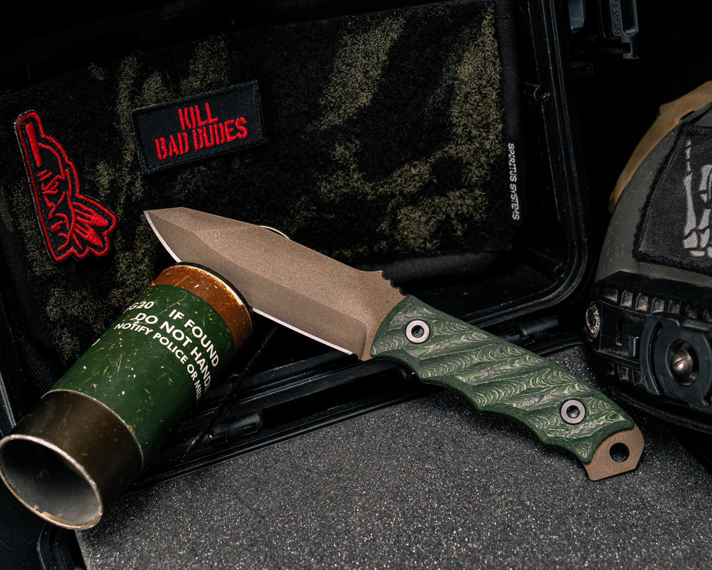 Disaster Jr- Jungle Wear Carbon, Midnight Bronze Cerakote, Allen Bolts, Textured Grip