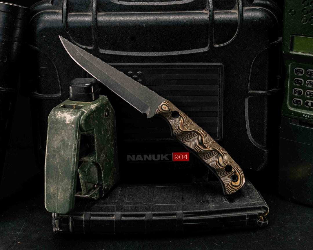 Boogeyman- Dalhalla Richlite, CF Pins, CF Lanyard Pin, Textured Grip