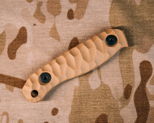 Feather Light and Skinner Jr Scales- Coyote G10, Chaos Grip