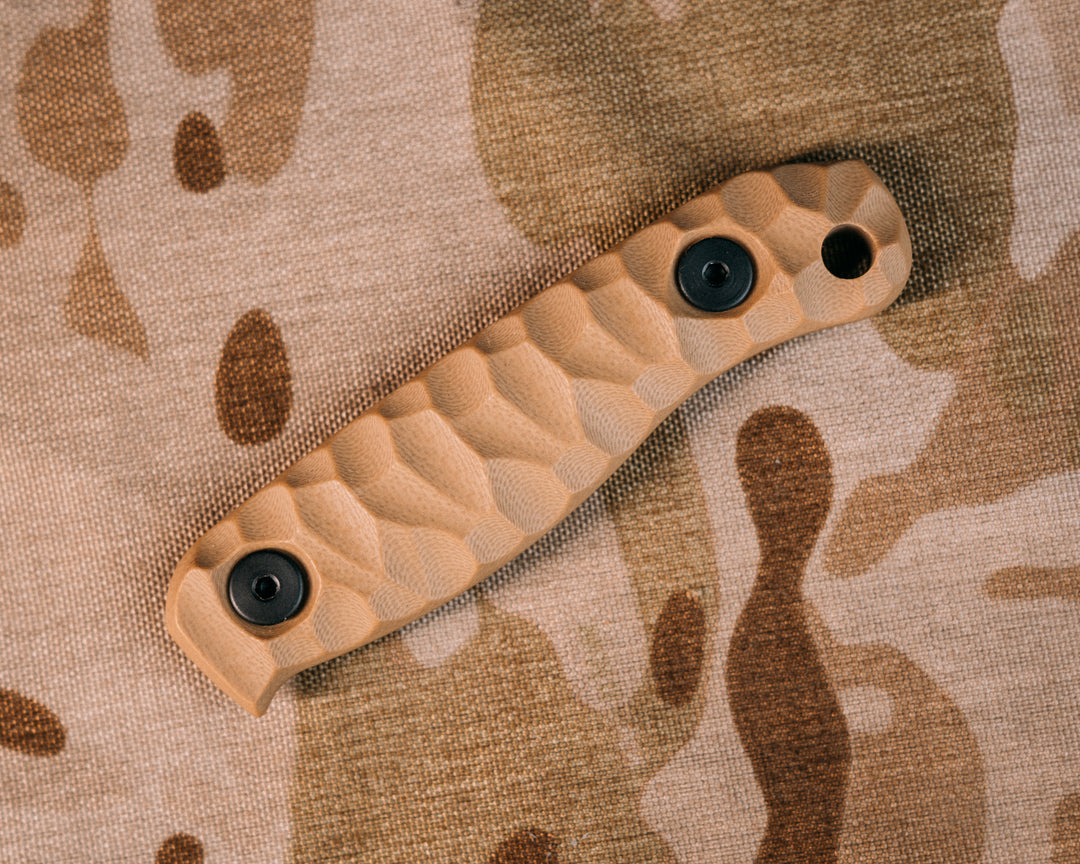 Feather Light and Skinner Jr Scales- Coyote G10, Chaos Grip