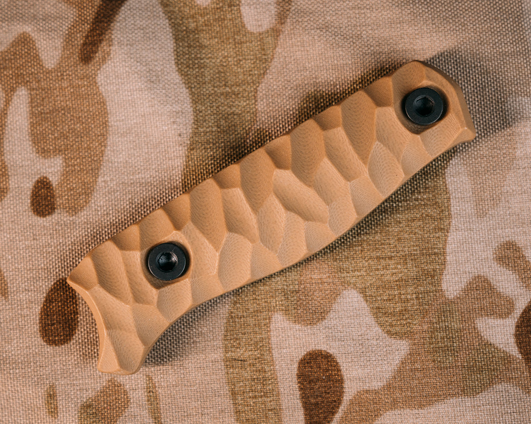 Field Knife Scales- Coyote G10, Allen Bolts, Chaos Grip