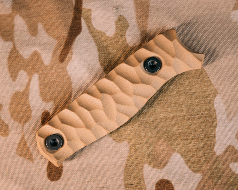 Field Knife Scales- Coyote G10, Allen Bolts, Chaos Grip