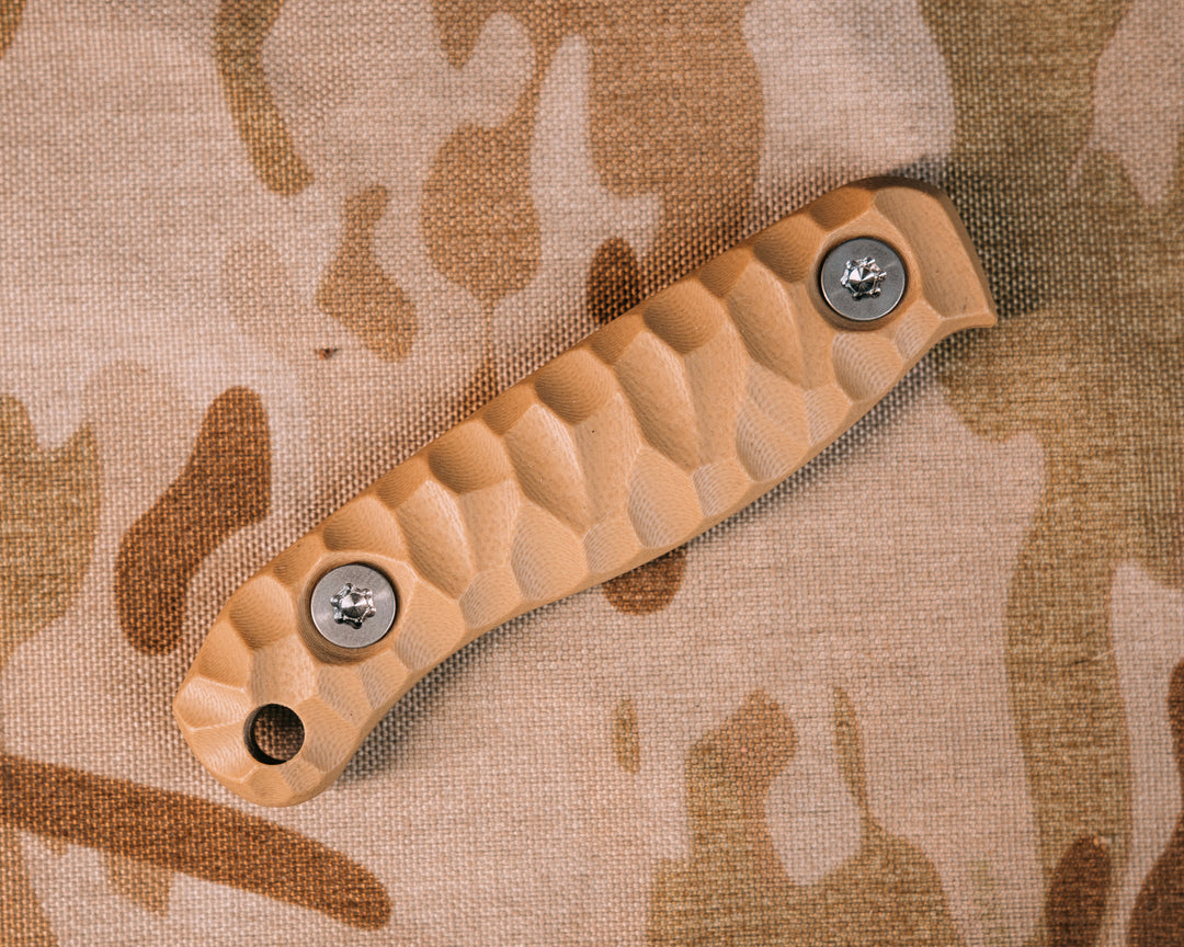 Feather Light and Skinner Jr Scales- Coyote G10, Ti Hardware, Chaos Grip