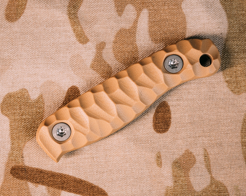 Feather Light and Skinner Jr Scales- Coyote G10, Ti Hardware, Chaos Grip