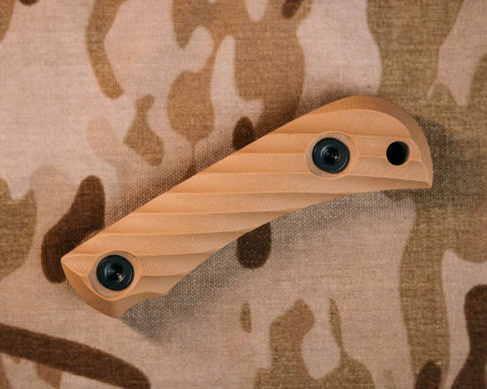 Cav Jr Scales- Coyote Tan G10, Allen Bolts, Iron Grip