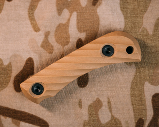 Cav Jr Scales- Coyote Tan G10, Allen Bolts, Iron Grip