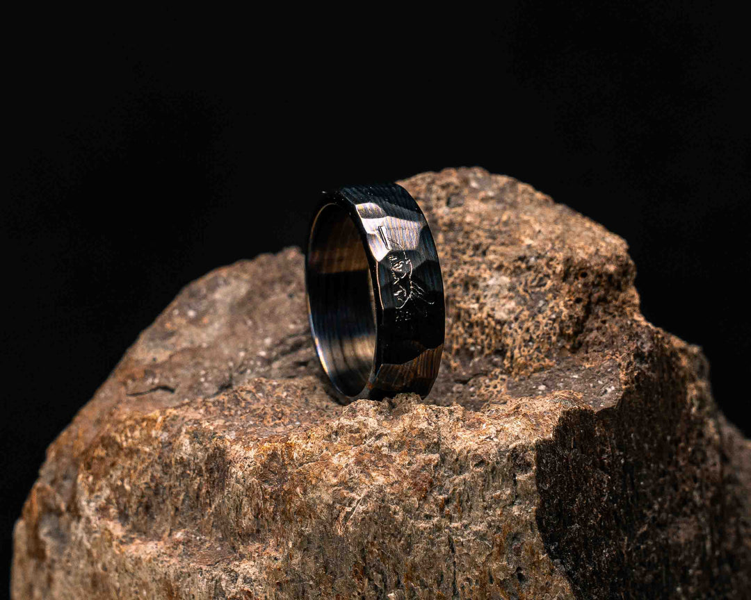Ring - Timascus, Rock-Work round outside
