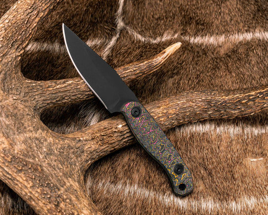 Feather Light- 80's Carbon, Armor Black Cerakote, Brass Allen Bolts, Textured Grip