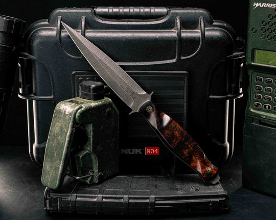 Fairbairn Sykes- Desert Ironwood, Mosaic Pins, Textured Grip