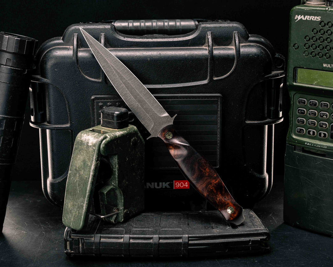 Fairbairn Sykes- Desert Ironwood, Mosaic Pins, Textured Grip