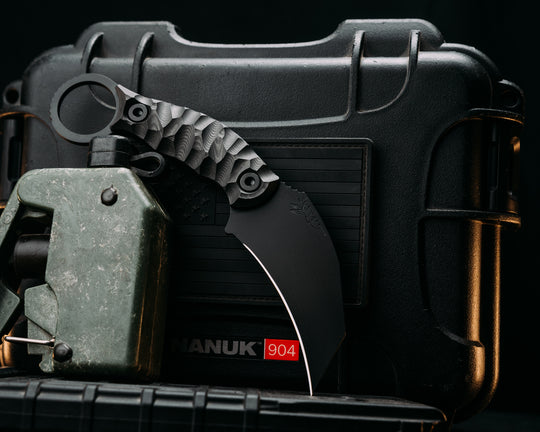 Karambito- Black Dunes Carbon, Armor Black Cerakote, Allen Bolts, Textured Grip