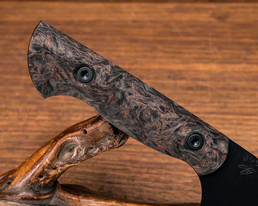 Chef Set- Copper Dark Matter Carbon, Armor Black Cerakote, Allen Bolts, Smooth Grip