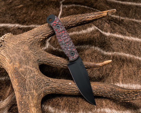 Crow Scalper- Snow Fire Carbon, Armor Black Cerakote, Allen Bolts, Textured Grip