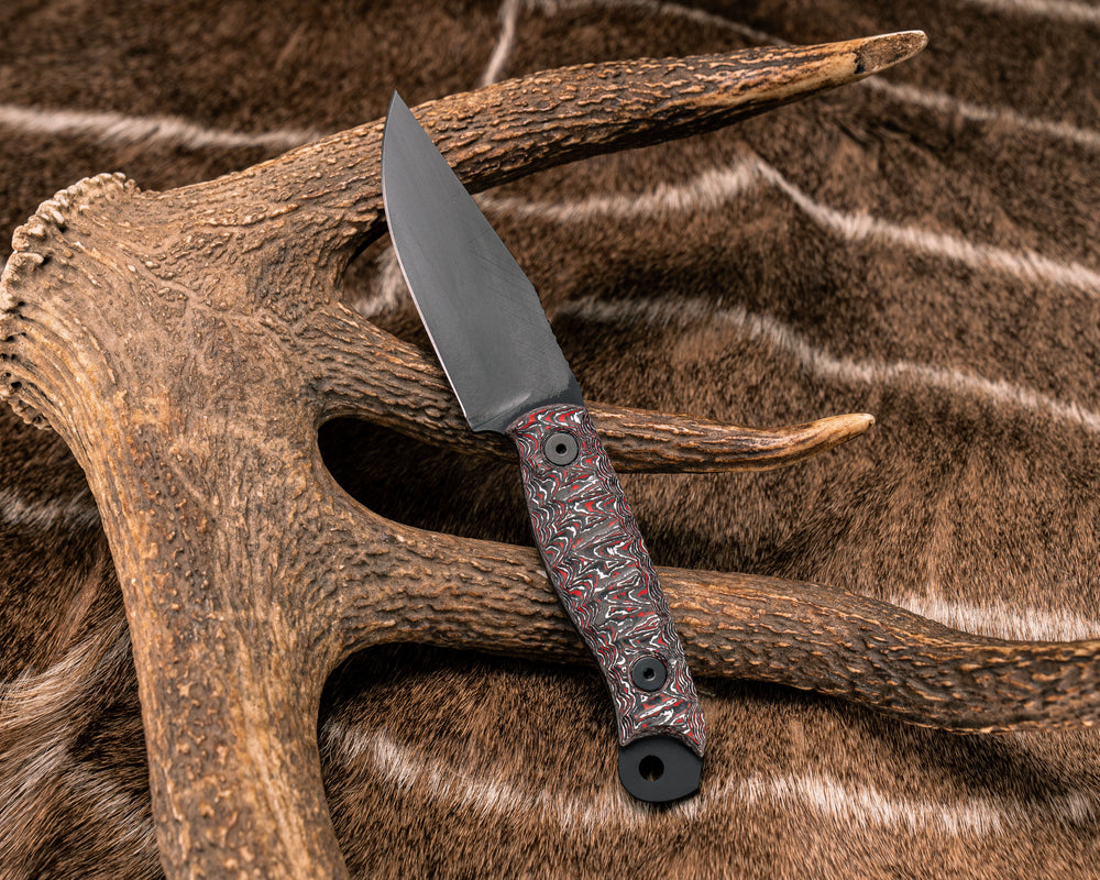 Crow Scalper- Snow Fire Carbon, Armor Black Cerakote, Allen Bolts, Textured Grip