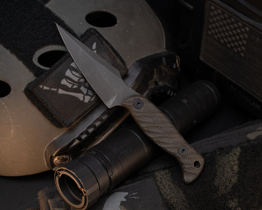 Gulo Gulo- OD Green Canvas Micarta, Allen Bolts, Textured Grip