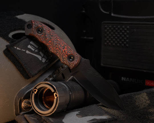 Disaster Cub - Lava Flow Carbon, Armor Black Cerakote, Allen Bolts, Textured Grip