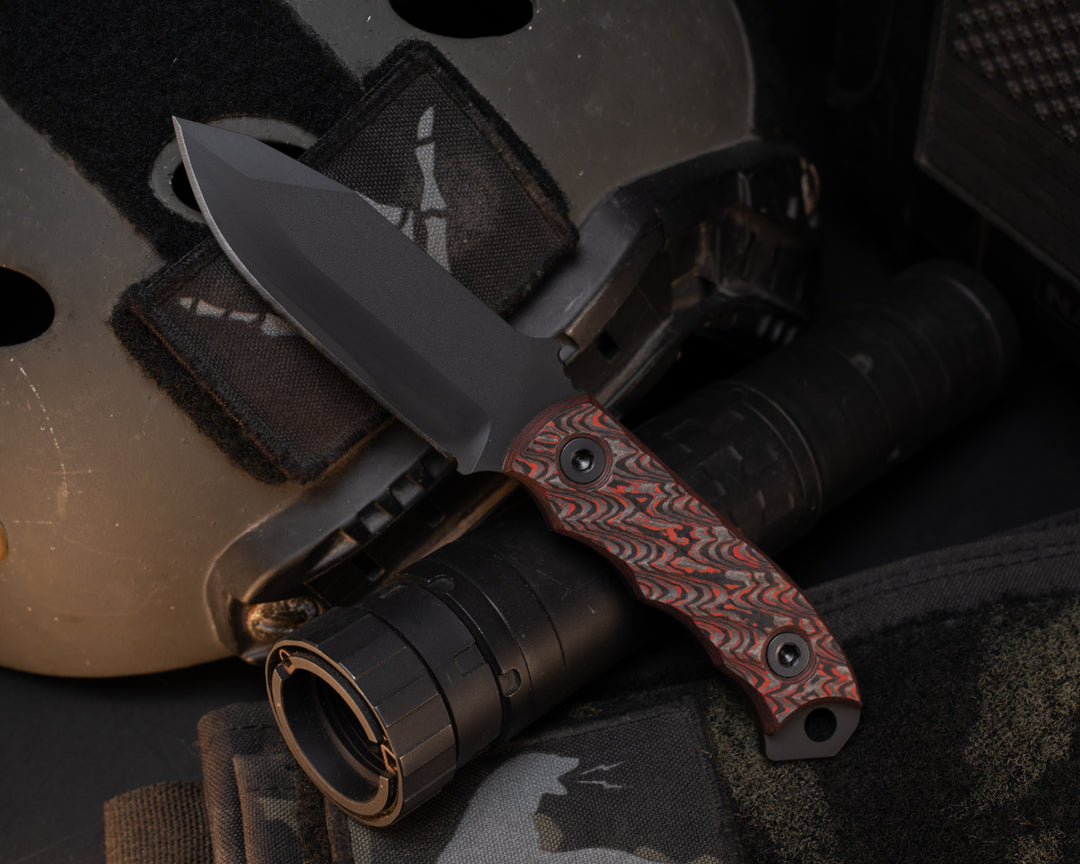 Disaster Cub - Lava Flow Carbon, Armor Black Cerakote, Allen Bolts, Textured Grip