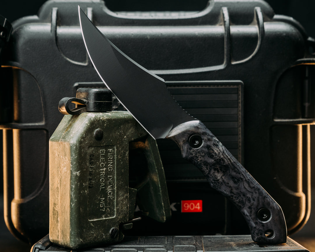 Red Cloud- Dyed Black Ash, Armor Black Cerakote, Allen Bolts, Smooth Grip