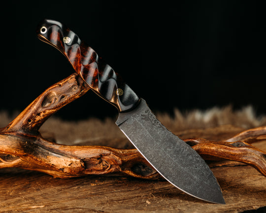 Hunter Skinner- Desert Ironwood, Mosaic Pins, Brass Lanyard Pin, Textured Grip