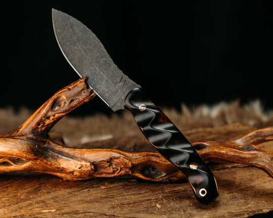 Hunter Skinner- Desert Ironwood, Mosaic Pins, Brass Lanyard Pin, Textured Grip