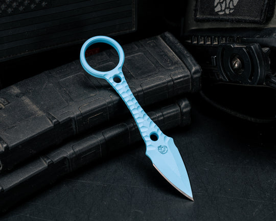 Ringstrike- Blue Raspberry Cerakote and Machined Rockwork Handle