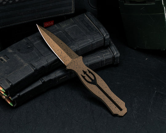 Trident Dagger- Speckled Burnt Bronze Cerakote Finish