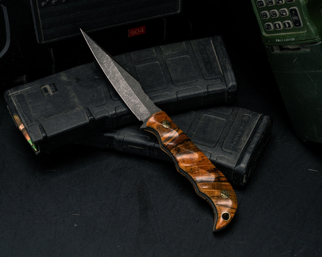 Senator- Beechwood, Mosaic Pins, Brass Lanyard Pin, Textured Grip