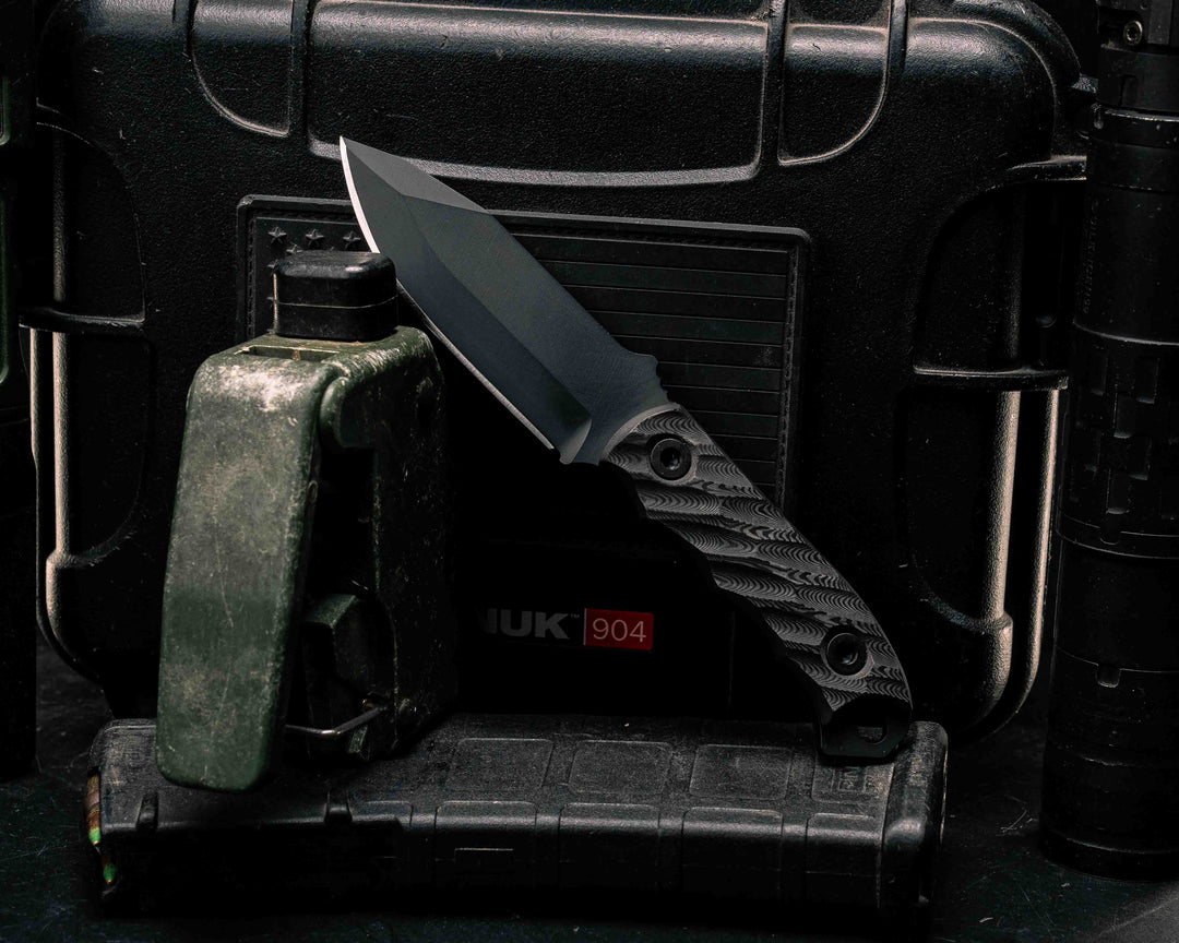 Disaster Cub- Black Dunes Carbon, Armor Black Cerakote, Allen Bolts, Textured Grip