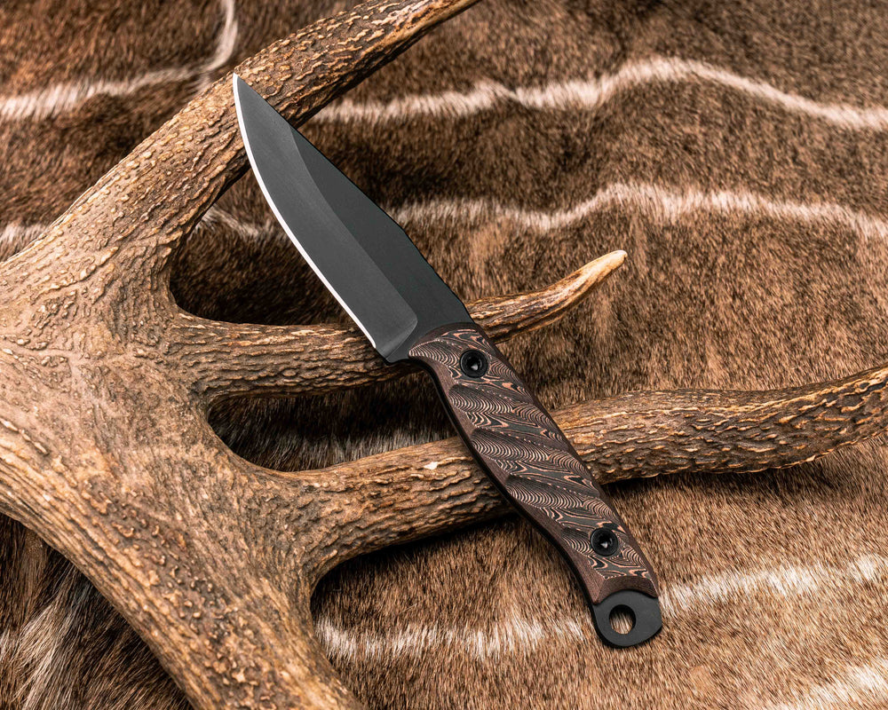 Crow Jr- Copper Camo Carbon, Armor Black Cerakote, Allen Bolts, Textured Grip