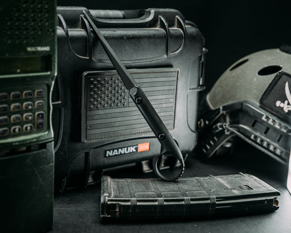 Ring Cardiac Spike - Black G10, Armor Black Cerakote, Allen Bolts, Smooth Grip