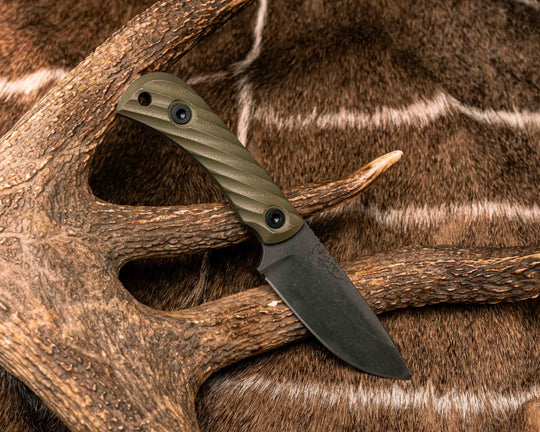 Cav Jr- OD Green G10, Allen Bolts, Textured Grip