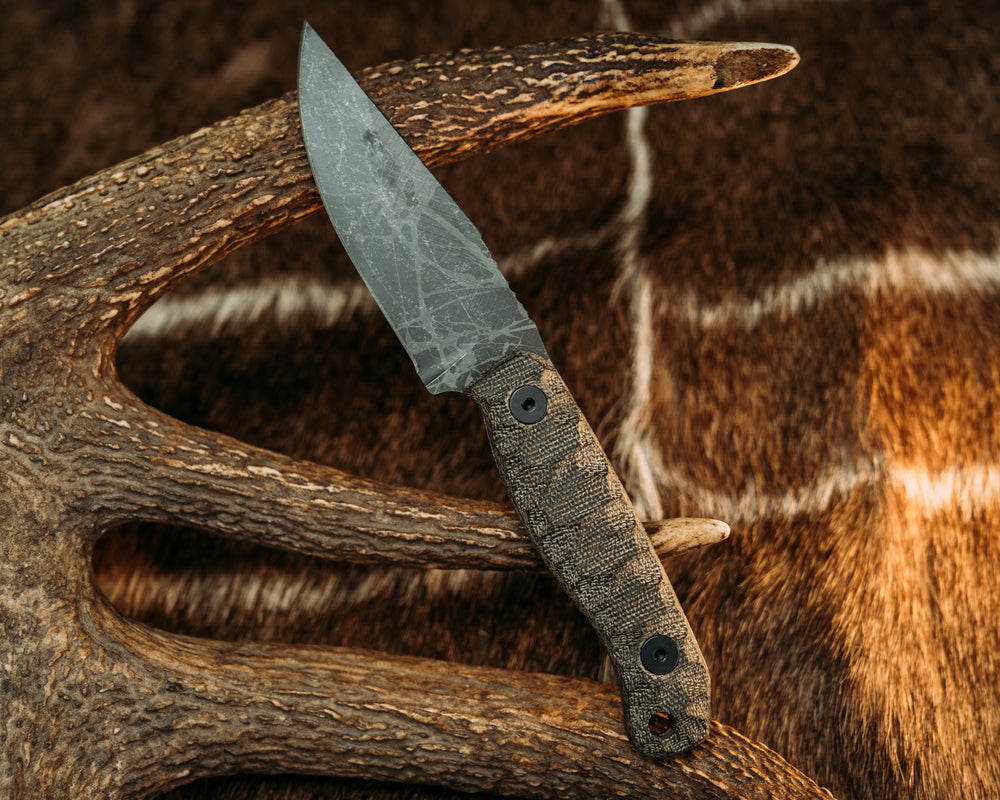 Feather Light- OD Green Canvas Micarta, Allen Bolts, Chaos Grip