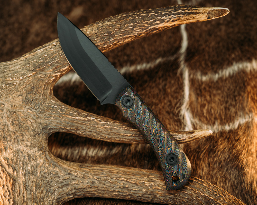 Cav Jr- 80's Camo Carbon, Armor Black Cerakote, Allen Bolts, Reticulated Grip