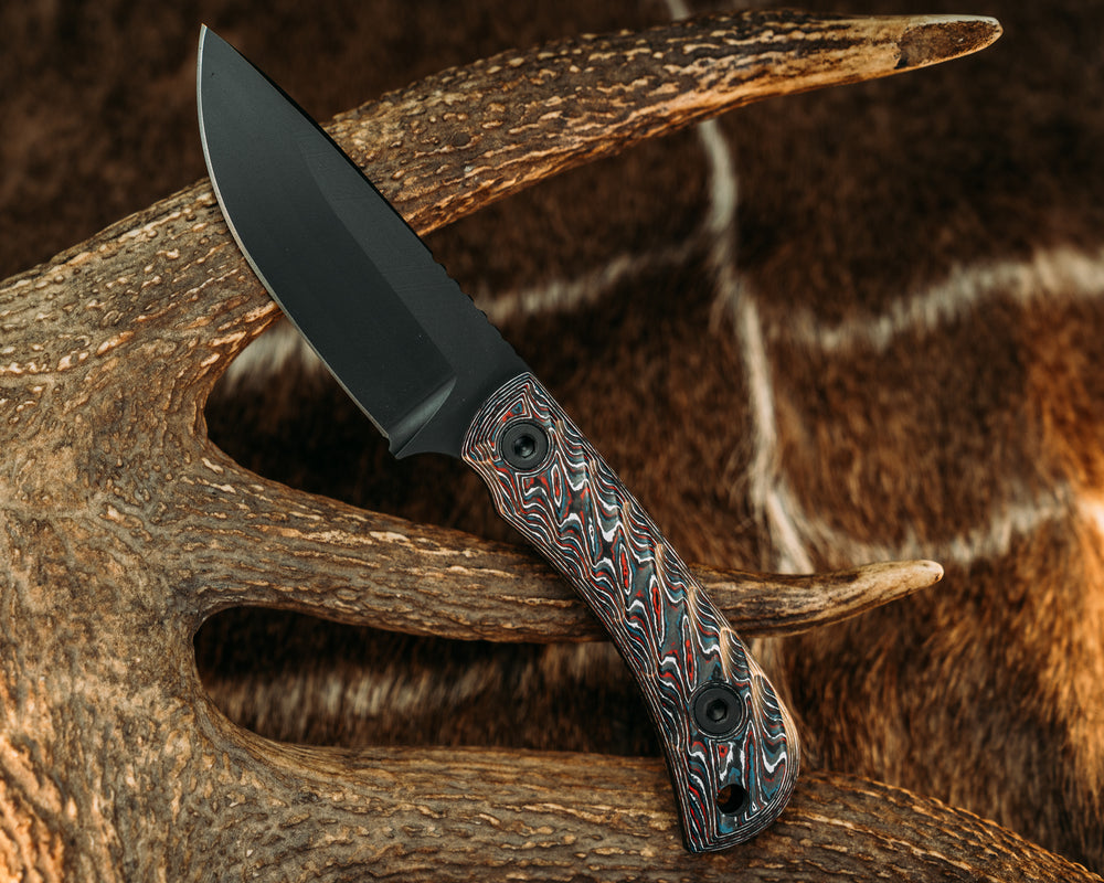 Cav Jr- Nebula Carbon, Armor Black Cerakote, Allen Bolts, Reticulated Grip
