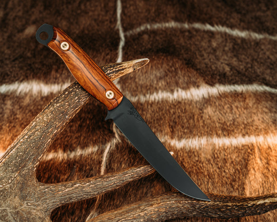 Crow Breakdown- Desert Ironwood, Armor Black Cerakote, Brass Allen Bolts, Smooth Grip