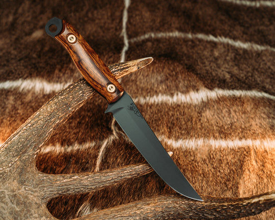 Crow Breakdown- Desert Ironwood, Armor Black Cerakote, Brass Allen Bolts, Smooth Grip