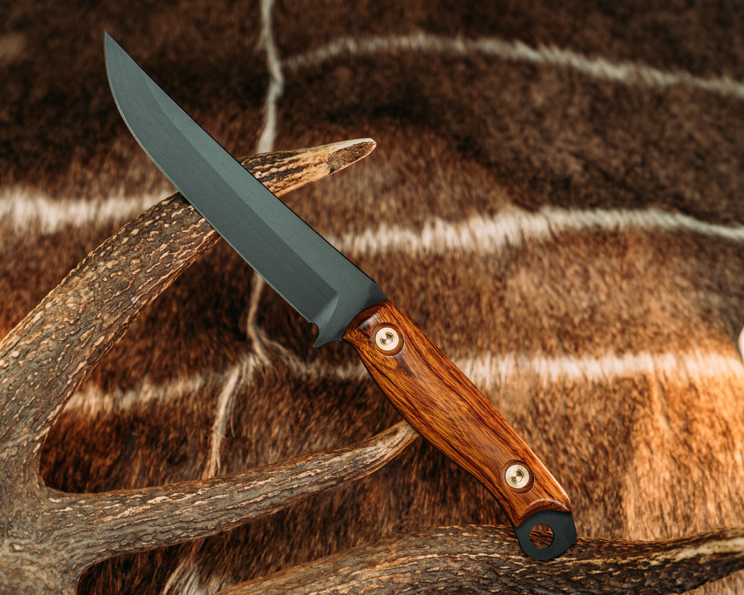 Crow Breakdown- Desert Ironwood, Armor Black Cerakote, Brass Allen Bolts, Smooth Grip